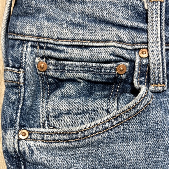 Mother Hiker Hover wash, Penny for Your Thoughts Classic Straight-Leg Blue Jeans - Picture 5 of 6